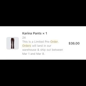 3x Finesse Pleather Brown Pants